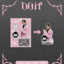 سلسلة مفاتيح أكريليك ل- K-Pop <DO IT>، عنصر ديكور مكتبي، Le E Know، Chang Bin، Fe Lix، Seung Min، I.N، Hyun Jin. مناسب للملابس والحقائب ومفاتيح السيارات - ديكور حفلة إبداعي وجميل، هدية عيد الميلاد المثالية، هدية عيد الحب. - متعدد الألوان - مشاهدة 3