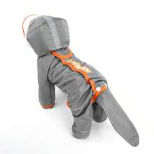 [Reflective Dog Raincoat Set] Waterproof Dog Raincoat With Cap & Boots | Fully Wrapped Reflective Snap-Button Design For Abdominal Protection | Traction Strap | Suitable For Small Dogs - S - 查看 3