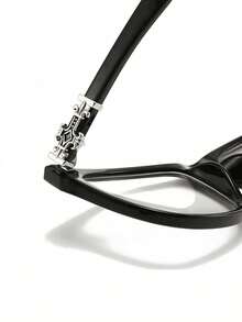 一副男女通用方形透明休闲眼镜，简约设计，舒适便携，返校季必备单品，适合日常装饰、阅读、游戏、电脑使用，无度数，仅作装饰用途。 - 無色 - 查看 6