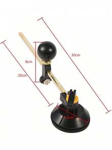 EstiloZetiling Cortador De Vidrio, Cortador Circular De Vidrio, Cortador Circular Tipo Compases, Cortador De Corte Circular Cortador Circular Ajustable De Vidrio Con 6 Ruedas De Acero De 40 Cm De DiáMetroVersióN Mejorada - 1 - Ver 3
