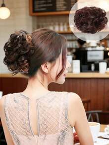 Extensiones de cabello sintético con clip elástico de 4 pulgadas, diseño elegante adecuado para todo tipo de cabello, duradero y versátil para uso diario y ocasiones. Accesorios de belleza para el hogar: sujetadores de cola de caballo, bandas de goma para el cabello, scrunchies, cuerda para el cabello, lazos elásticos para el cabello - Multicolor - Ver 19