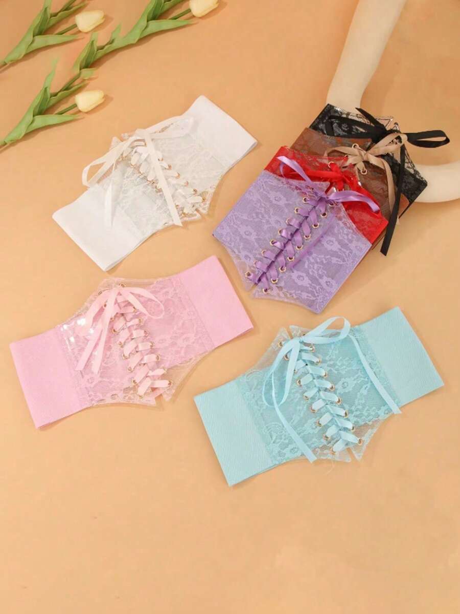 1 chiếc thắt lưng ren khoét rỗng cho nữ, kiểu dáng thanh lịch, thích hợp cho váy áo khoác, chất liệu ren móc trong suốt, bản rộng co giãn, phù hợp cho tiệc tùng, hàng ngày, đi chơi đêm và các dịp đặc biệt, phụ kiện thời trang, trang phục dự tiệc gợi cảm.