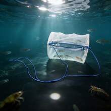 1个白色渔网，圆柱形渔网陷阱 - 彩色 - 查看 1