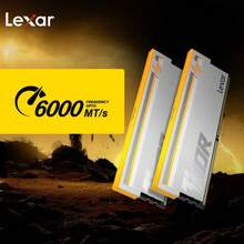 Lexar 32GB (16G*2) DDR5 6000MT/S RGB Gaming RAM CL36 Thor PRO Domestic Chips For DIY PC WE - White - View 3