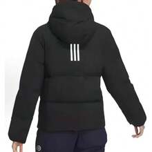 Adidas 女士户外防风保暖经典羽绒服 - 黑色 - 查看 4