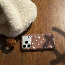 Ốp điện thoại hai lớp tối giản họa tiết chấm bi hai màu, tương thích với Apple 17 Pro Max, 16 Pro Max, 15 Pro, 14, 13, dễ thương và thời trang dành cho nữ. - Nhiều màu - Xem 8