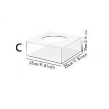 1PC Cake Stand For Weddings, Ceremonies, Banquets, And Parties – Multi-Pack Set, Transparent, Round Acrylic Cake Stand With Fillable Compartment - Clear - View 9