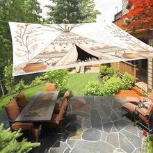 1pc 2D Digital Print Sun Shade Cloth, 5 Different Styles Available, Features Include Printed Pattern Design, Windproof, Detachable, Lightweight, Semi-Shading, Dustproof