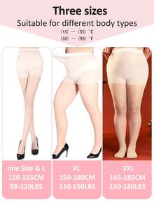 1pc Ultra Thin Pantyhose 0D 180lbs Women Invisible Seamless Sheer Stockings, Transparent Barefoot Feel, Non-Slip & Core Spun Silk - White - View 4