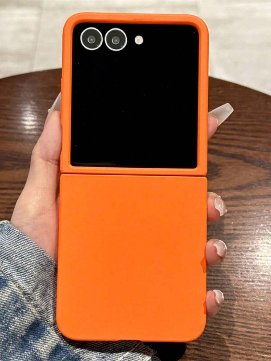 Business Anti-Shock Matte Solid Color Phone Case, Compatible With Samsung Galaxy Z Flip7, Z Flip5 5G, Z Flip 4, Z Flip6, Z Flip 3, Hard PC Protective Cover