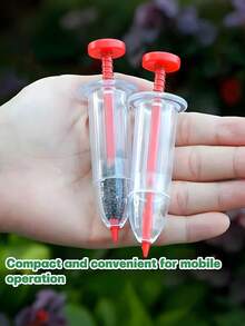 2pcs Mini Seed Sower, Upgraded Mini Seed Dispenser, Small Handheld Seed Planter, Small Seeding Tool, Suitable For Tiny Seeds, Seed Trays And Pots, Gardening Seeding, Lawn And Garden - Multicolor - View 5