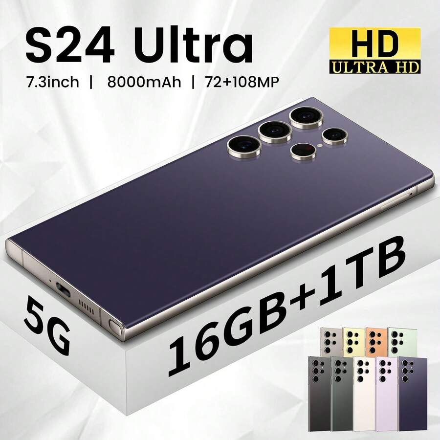 8GB+512GB 双卡双待 I23 超级安卓手机 - 6.8 英寸全高清显示屏，内置手写笔，全球通用 - 高性能手机，配备先进摄像头和持久续航电池（玫瑰粉）兼容 和安卓手机，适用于冬季假期、旅行、创意摄影、社交媒体内容、Vlog 拍摄、度假旅行工作室、户外直播、旅行 Vlog 视频录制、网红内容等。手机配件、手机相机镜头、摄影配件 - 256.. - 查看 1