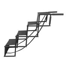 4 Tiers Car Dog Steps Ladder, Rectangular Shape Large Dog Stairs, 80kg/ 176. 37 Lbs Load-Bearing Capacity Folding Pet Ladder Ramp With Wide Steps & Non-Slip Pad - Black - View 5