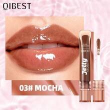 QIBEST Aceite de labios con tinte, brillo de labios con textura de gelatina que da volumen, tinte de labios hidratante, aplicación suave, brillo espejado - Multicolor - Ver 14