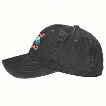Fun Donut Squad Baseball Cap - Colorful Donut Pattern Black Hat, Lightweight Snap Design Birthday Party Gift, Suitable For Unisex Machine Washable Casual Hat, Outdoor Fashion Headwear, Durable Fabric, Party Essential  Accessory, Breathable Material - Sand/ - View 4