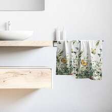 Black White Polka Dot Towels Set Of 2, Boho Polka Dot Hand Towels For Bathroom 14"X28" Vintage Doodle Towels Soft Absorbent Bathroom Hand Towel For Face, Gym, Spa, Kitchen - 春綠花卉 - 查看 6