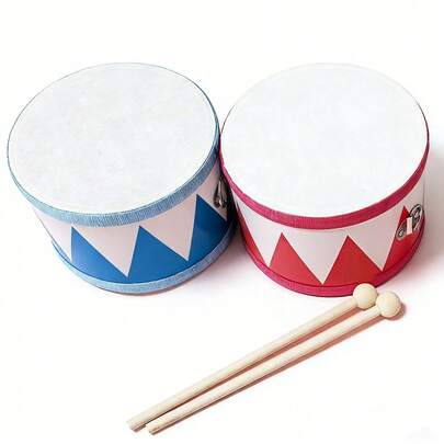 Instrumento musical educativo de mano de 6 pulgadas, tambor de madera, con cinturón ajustable, adecuado para actuaciones de jardín de infantes, tambor Orff