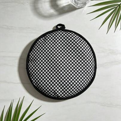 1 Túi giữ ấm bánh tortilla tròn cách nhiệt - Chịu nhiệt dùng được trong lò vi sóng - Túi vải nướng có giá đỡ bánh tortilla, Túi đựng đồ ăn trưa dã ngoại di động, Túi đựng đồ ăn trưa cách nhiệt tái sử dụng cho bánh burrito, pizza và bánh mì, Giữ ấm thức ăn lên đến 1 giờ