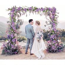 2Pack Artificial Peony Flower Garland - Silk Peony Garland With White Flowers Wedding Party Table Decoration, 6ft/Strand - 紫藤 + 2 - 查看 6