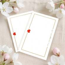 50 carte bianche con temi di San Valentino, adatte per matrimoni, compleanni, anniversari, vacanze, etichette regalo, biglietti d'auguri, carte da portafoglio, biglietti da visita, biglietti d'auguri bianchi e regali per insegnanti - Multicolore - Visualizzare 8