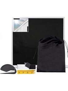 EstiloTendenciaPersianas Opacas PortáTiles, 144 X 200Cm Cortinas Opacas Con Aislamiento TéRmico Con Regla Y Bolsas, Se Puede Cortar, Para Ventana De Techo DormitorioCalidad PremiumVersióN Mejorada - 200*144 centímetros - Ver 2