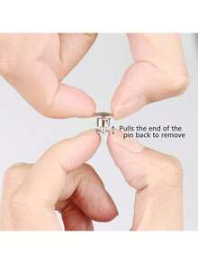 Estilo30 piezas de metal con cierre de cierre con caja de almacenamientoVersión mejorada - Oro rosa - Ver 8