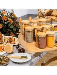 1 hũ đựng thực phẩm kín có nắp và thìa, hộp đựng đa năng kín khí dùng để đựng pudding hạt chia, salad, bột yến mạch, cà phê, bột mì, v.v., hộp đựng nhà bếp kiêm cốc cà phê, món quà hoàn hảo cho Ngày của Mẹ. - Nhiều màu - Xem 4