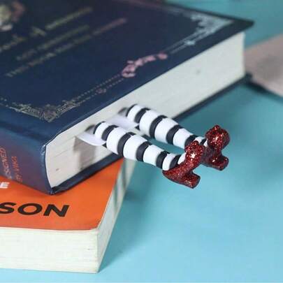 1 pieza Marcador de libros 3D divertido, hecho de material PVC, un marcador interesante y lindo con texto en inglés, se puede personalizar con patrones, accesorio creativo DIY para lectores y amantes de los libros, también se puede usar como decoración de libros/estantería