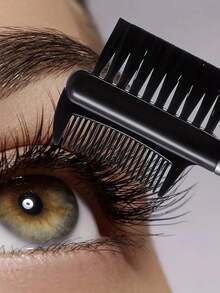 6pcs Black Multi-Functional Spiral Eyelash And Eyebrow Brush, Multi-Functional Double-Ended Spiral Eyebrow Brush, Angled Eyeshadow Brush, Eyelash Curling Brush Eyebrow Comb, Portable Makeup Brush Tool, 3-Headed Eyebrow Eyelash Shaping Eyelash Comb Double-Ended Brush Makeup Arrangement Tool, Cosmetics With 3 Different Spiral Brushes, Separating Eyelashes, Eliminating Mascara Clumps, Arranging And Shaping Eyebrows. - Multicolor - View 8