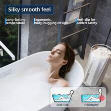67 Inch Freestanding Bathtub, Acrylic Soaking Bathtub With Chrome Drain And Overflow, Standalone Ergonomic Tub For Bathroom Relaxation, Deep Design For Family And Guest Use, White - 白色-1 - 查看 6