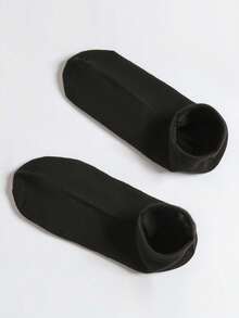 15 Pairs Women's Black, White, Gray Short Socks, Fashionable & Minimalist - Regular Model - View 4