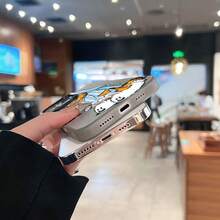 Morning Coffee Qué funda de teléfono tan acogedora Compatible con fundas de teléfono   17  16 Pro Max  15 Pro Max  13 y  12 Hecho de material de TPU, brinda protección contra golpes y caídas. Es un gran regalo para familiares, amigos, novios, novias y Halloween. - Negro - Ver 5