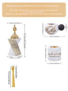 1件/套创意极简树脂黑白月牙形香炉，中东四季家用空气净化香炉，阿拉伯字母香夹/冰夹，适用于瑜伽室、按摩室、冥想室、头发和衣物、办公室和卧室，四季皆宜 - 彩色 - 查看 7