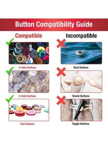 EstiloTendenciaSinger Button - Herramienta De Reemplazo De BotóN De FijacióN RáPida Con 60 Cierres Y 12 Botones (01933)Calidad PremiumVersióN Mejorada - Herramientas, sujetadores y botones - Ver 11