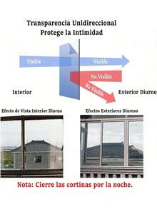 EstiloTendenciaFrokom PelíCula Reflectante Para Ventana, 90 X 200Cm PelíCula De Ventana, Pelicula Termica Para Ventanas, PelíCula Adhesiva Para Ventana, Efecto De Espejo, Anti UV, Espejo De Una VíA(Negro)Calidad PremiumVersióN Mejorada - Pago - Ver 4