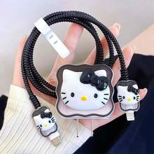Sanrio 20W Data Cable Protective Case, Kitty Cat Fast Charging Protective Case, KT Cat Protective Case, Girlfriend Gift