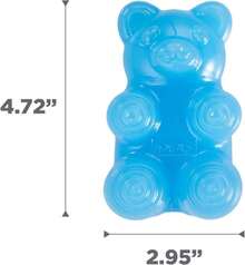 Outward Hound Gummiez Bear Dog Toy &Amp; Treat Stuffer, 4.7″ X 3″ Blue Raspberry-Scent Interactive Chew For Dogs, Promote Healthy Teeth, Gums &Amp; Mental Enrichment, Reduce Boredom &Amp; Support Dental Health - ColorA - 查看 7