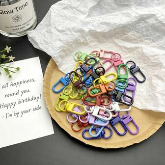 10/30/50 Stücke gemischte, Bunte, kandierte Legierung, handgemachtes DIY Schmuckzubehör, Puppen, Taschenanhänger, Schlüsselanhänger, Taschenpendants