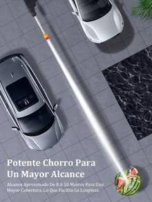 Pistola de agua de alta presión, lavadora de autos inalámbrica portátil, pistola de agua para lavado de autos de alta presión con batería de litio, regadera de carga de alta potencia. - Negro - Ver 8