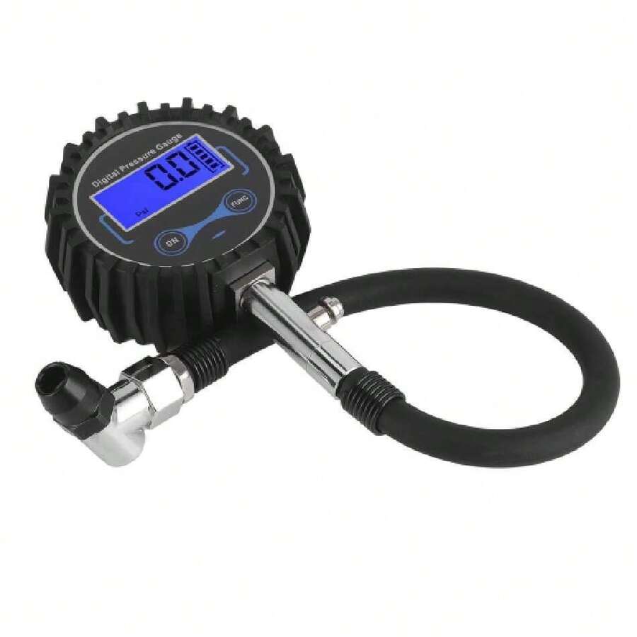 Medidor de Presión de Neumáticos Digital, 200 PSI Inflador de Neumáticos de Coche Medidor de Presión de Neumáticos Monitoreo Pantalla Digital LCD 4 Unidades para Coche, Motocicleta,37564783 - Tipo de Enchufe A Japonés (100V) - Ver 1