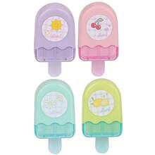 71122 Ice Cream Shaped Eraser, Easy To Erase, Clean And Delicate, Cute Cartoon Creative Eraser, Fluorescent Green, Cherry Blossom Pink, Sky Blue, Dreamy Purple - Multi-color (random Colors) - View 1
