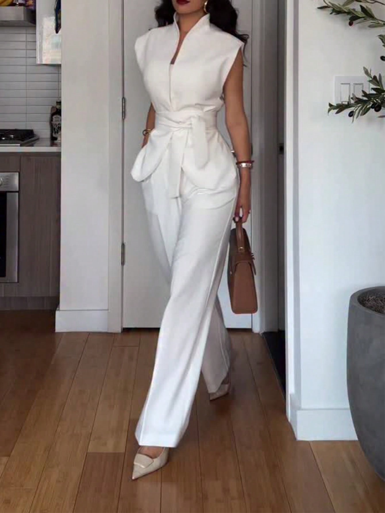 مجموعة بدلة نسائية أنيقة وكاجوال للذهاب إلى العمل،...