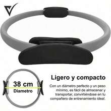 VITALZ Aro Pilates y Anillos de Yoga Círculo de Resistencia para Pilates Pilates Resistencia Flexible para Pilates En Casa para Tonificar Brazos Muslos Piernas y Núcleo. - Multicolor - Ver 3