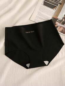 5条装无缝桑蚕丝抗菌裆部不勒腰部女士运动内裤 - 彩色 - 查看 2