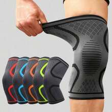 1pc/2pcs Knee And Sleeve Pads, Knitted Fabric Non-Slip Knee Strap, Sports Joint Protector For Outdoor Running, Basketball, Cycling To Provide Protection And Comfort - Multicolor - View 2