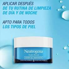 Neutrogen a Hydro Boost Gel Hidratante Facial 50 g Ácido Hialurónico Todo Tipo de Piel/Doble hidratación/control de grasa que dura 8 horas/evita la sequedad del rostro. - Blanco - Ver 8