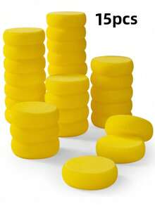 1/5/10pcs Ceramic Foam Sponges, Suitable For DIY - Round Shape, Highly Absorbent, Ideal For Coloring And Cleaning - Multicolor - View 10