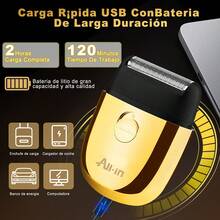 Operacion® Rasuradora Electrica Mini Afeitadora Uso Flexible en Zonas Intimas y en Diferentes Escenarios Compacta Y Portátil para Hombres y Mujeres Regalo Color Dorado - Dorado - Ver 6