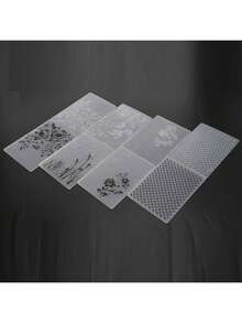 EstiloTendenciaCarpeta De Estampado, 4 Piezas De PláStico En Relieve, Plantillas Para DecoracióN De Manualidades, áLbumes De Recortes, Tarjetas, áLbumes De Fotos, Sellos De Papel Para ManualidadesCalidad PremiumVersióN Mejorada - 1 - Ver 7