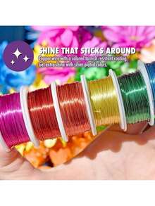 EstiloArtistic Wire - Alambre De LatóN Resistente Al Deslustre De Calibre 20, Color Dorado, 6 YardasVersióN Mejorada - Bolso de noche - Ver 8